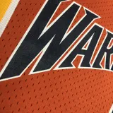 2010 WARRIORS CURRY #30 Orange Retro Top Quality Hot Pressing NBA Jersey
