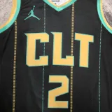 2022-23 HORNETS BALL #2 Black City Edition Top Quality Hot Pressing NBA Jersey
