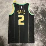 2022-23 HORNETS BALL #2 Black City Edition Top Quality Hot Pressing NBA Jersey