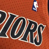 2010 WARRIORS CURRY #30 Orange Retro Top Quality Hot Pressing NBA Jersey