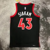2022-23 RAPTORS SIAKAM #43 Black red Top Quality Hot Pressing NBA Jersey (Trapeze Edition)
