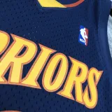 2010 WARRIORS CURRY #30 Navy blue Retro Top Quality Hot Pressing NBA Jersey