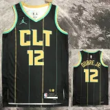 2022-23 HORNETS OUBRE JR. #12 Black City Edition Top Quality Hot Pressing NBA Jersey