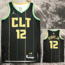 2022-23 HORNETS OUBRE JR. #12 Black City Edition Top Quality Hot Pressing NBA Jersey