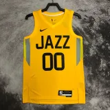 2022-23 JAZZ CLARKSON #00 Yellow Top Quality Hot Pressing NBA Jersey