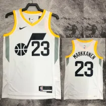 2022-23 JAZZ MARKKANEN #23 White Top Quality Hot Pressing NBA Jersey