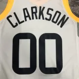 2022-23 JAZZ CLARKSON #00 White Top Quality Hot Pressing NBA Jersey