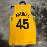 2022-23 JAZZ MITCHELL #45 Yellow Top Quality Hot Pressing NBA Jersey