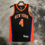 2022-23 KNICKS ROSE #4 Black City Edition Top Quality Hot Pressing NBA Jersey