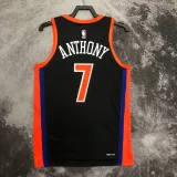 2022-23 KNICKS ANTHONY #7 Black City Edition Top Quality Hot Pressing NBA Jersey