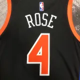 2022-23 KNICKS ROSE #4 Black City Edition Top Quality Hot Pressing NBA Jersey