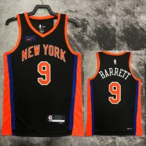 2022-23 KNICKS BARRETT #9 Black City Edition Top Quality Hot Pressing NBA Jersey