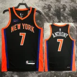 2022-23 KNICKS ANTHONY #7 Black City Edition Top Quality Hot Pressing NBA Jersey
