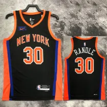 2022-23 KNICKS RANDLE #30 Black City Edition Top Quality Hot Pressing NBA Jersey