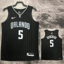 2022-23 Magic BANCHERO #5 Black Top Quality Hot Pressing NBA Jersey