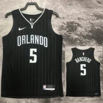 2022-23 Magic BANCHERO #5 Black Top Quality Hot Pressing NBA Jersey