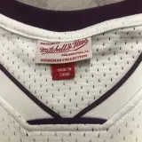 2003-04 LAKERS BRYANT #8 White Retro Top Quality Hot Pressing NBA Jersey(V领)
