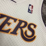 2003-04 LAKERS BRYANT #8 White Retro Top Quality Hot Pressing NBA Jersey(V领)