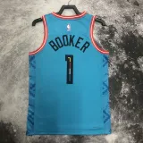 SUNS Booker #1 Blue Top Quality Hot Pressing NBA Jersey