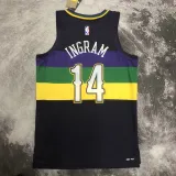2022-23 Pelicans INGRAM #14 Black City Edition Top Quality Hot Pressing NBA Jersey