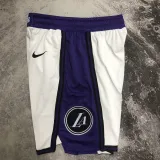2022-23 LAKERS White City Edition Top Quality NBA Pants