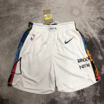 2022-23 NETS White City Edition Top Quality NBA Pants