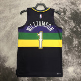 2022-23 Pelicans WILLIAMSON #1 Black City Edition Top Quality Hot Pressing NBA Jersey
