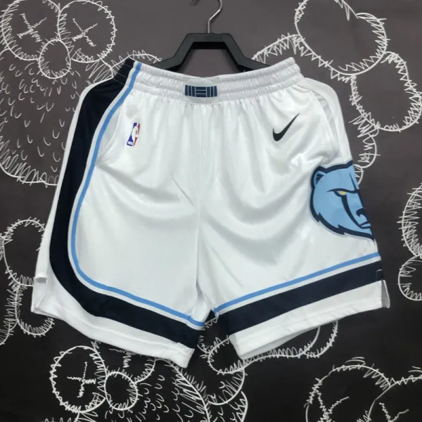 Grizzlies White Edition Top Quality NBA Pants