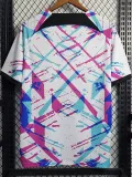 2023 BAR White Training Shirts (紫蓝条纹)