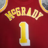 2004-05 ROCKETS McGRADY #1 Red Retro Top Quality Hot Pressing NBA Jersey