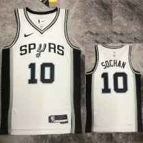 2022-23 SA Spurs SOCHAN #10 White Top Quality Hot Pressing NBA Jersey