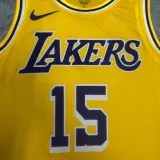 2022-23 LAKERS REAVES #15 Yellow Top Quality Hot Pressing NBA Jersey(圆领)