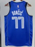2022-23 Dallas Mavericks DONCIC #77 Blue Home Top Quality Hot Pressing NBA Jersey