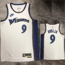 2022-23 Wizards AVDIJA #9 White Top Quality Hot Pressing NBA Jersey (Retro Logo)