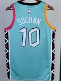 2022-23 SA Spurs SOCHAN #10 Blue City Edition Top Quality Hot Pressing NBA Jersey