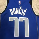 2022-23 Dallas Mavericks DONCIC #77 Blue Home Top Quality Hot Pressing NBA Jersey