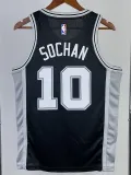 2022-23 SA Spurs SOCHAN #10 Black Top Quality Hot Pressing NBA Jersey