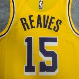 2022-23 LAKERS REAVES #15 Yellow Top Quality Hot Pressing NBA Jersey(圆领)