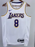 2022-23 LAKERS BRYANT #8 White Top Quality Hot Pressing NBA Jersey(圆领)
