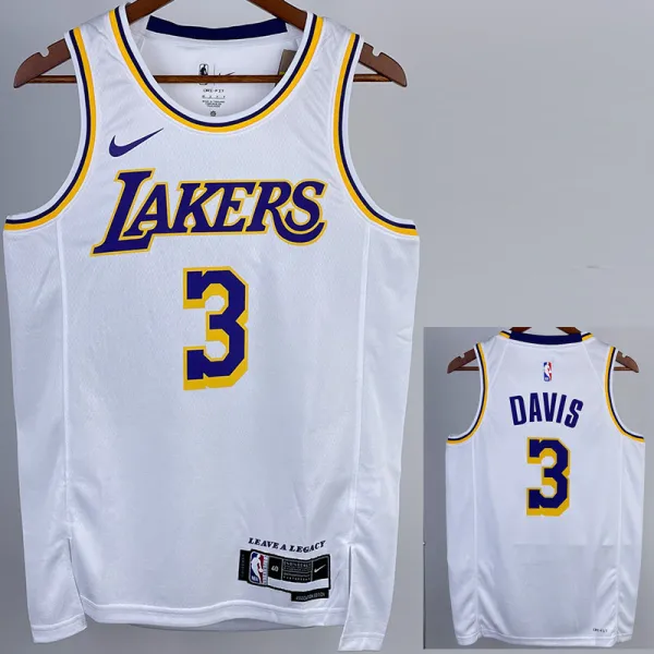2022-23 LAKERS DAVIS #3 White Top Quality Hot Pressing NBA Jersey(圆领)