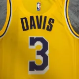 2022-23 LAKERS DAVIS #3 Yellow Top Quality Hot Pressing NBA Jersey(圆领)