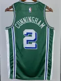 2022-23 Pistons CUNNINGHAM #2 Green City Edition Top Quality Hot Pressing NBA Jersey