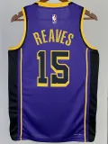 2022-23 LAKERS REAVES #15 Purple Top Quality Hot Pressing NBA Jersey (Trapeze Edition)