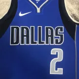 2022-23 Dallas Mavericks IRVING #2 Blue Away Top Quality Hot Pressing NBA Jersey