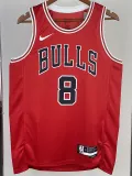 2022-23 BULLS LAVINE #8 Red Top Quality Hot Pressing NBA Jersey