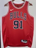 2022-23 BULLS RODMAN #91 Red Top Quality Hot Pressing NBA Jersey