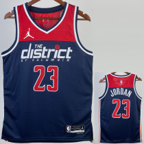 2022-23 Wizards JORDAN #23 Royal Blue Top Quality Hot Pressing NBA Jersey (Trapeze Edition)