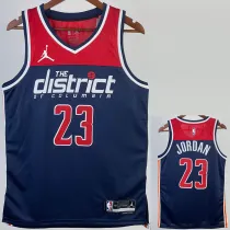 2022-23 Wizards JORDAN #23 Royal Blue Top Quality Hot Pressing NBA Jersey (Trapeze Edition)