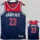 2022-23 Wizards JORDAN #23 Royal Blue Top Quality Hot Pressing NBA Jersey (Trapeze Edition)