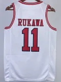 2023 SHOHOKU RUKAWA #11 White Top Quality Hot Pressing NBA Jersey